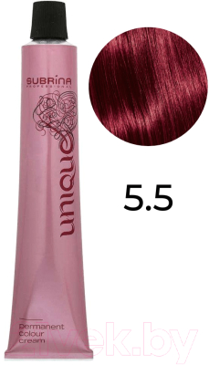 Крем-краска для волос Subrina Professional Colour Unique 5/5 (100мл, светло-коричневый интенсивно-красный)
