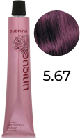 Крем-краска для волос Subrina Professional Colour Unique 5/67 (100мл, светло-коричевый/фиолетово-коричневый) - 