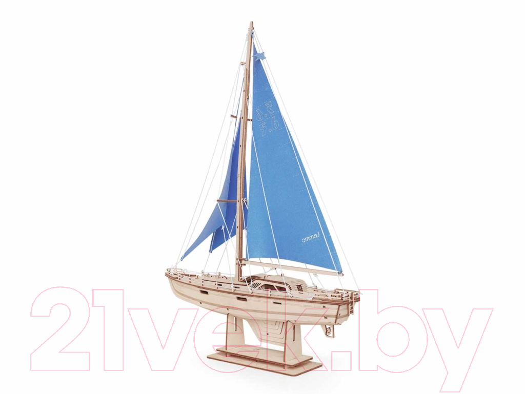 Сборная модель Lemmo Корабль Парусная Яхта Лазурный ветер / 02-21