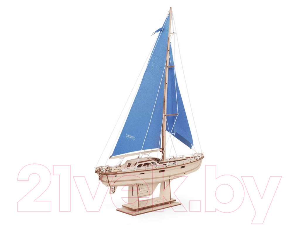 Сборная модель Lemmo Корабль Парусная Яхта Лазурный ветер / 02-21