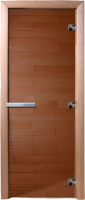 Стеклянная дверь для бани/сауны Doorwood 70x190 / DW00016 (бронза) - 