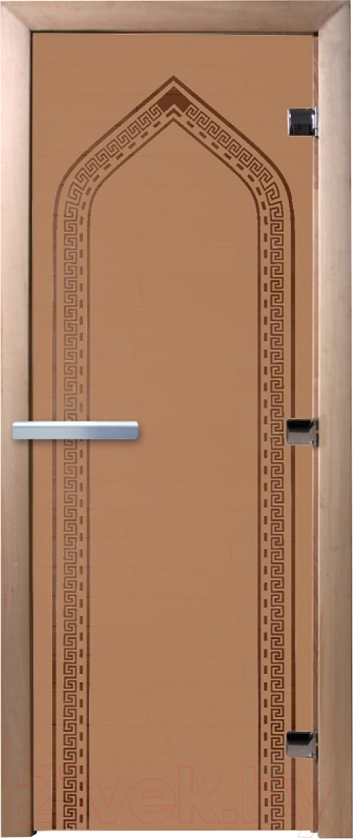 Стеклянная дверь для бани/сауны Doorwood Арка 80x200 / DW00082