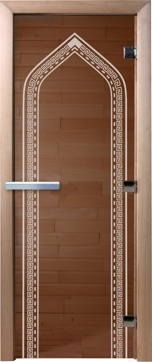 Стеклянная дверь для бани/сауны Doorwood Арка 80x200 / DW01016