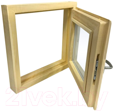 Окно для бани LK Липа 60x60 (стеклопакет)
