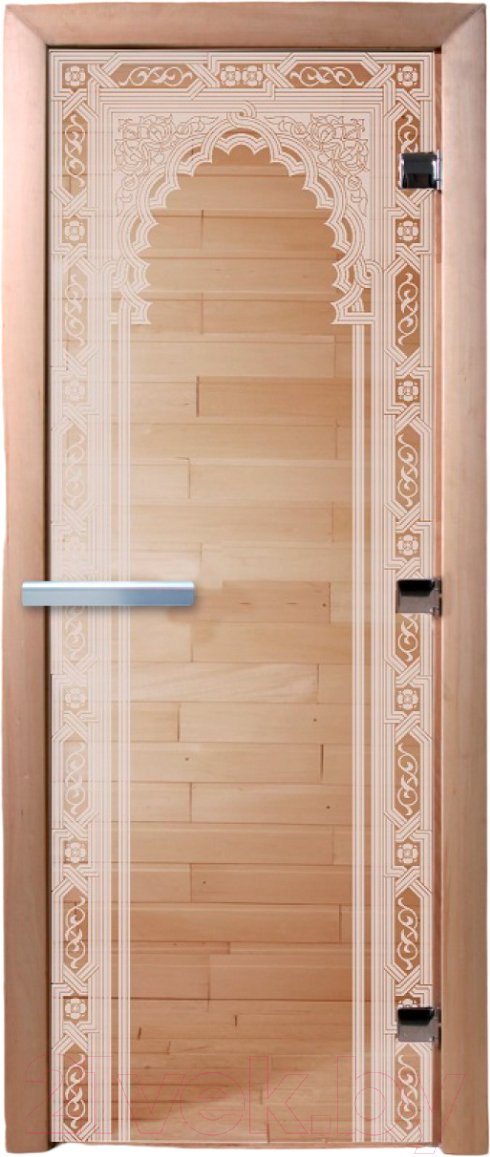 Стеклянная дверь для бани/сауны Doorwood Арка 70x190 / DW01018