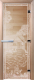 Стеклянная дверь для бани/сауны Doorwood Банька в лесу 80x200 / DW00917 (прозрачный) - 