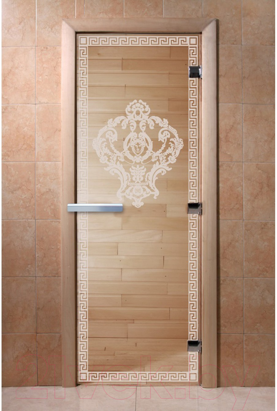 Стеклянная дверь для бани/сауны Doorwood Версаче 70x190 / DW01318