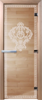 Стеклянная дверь для бани/сауны Doorwood Версаче 70x190 / DW01318 (прозрачный) - 