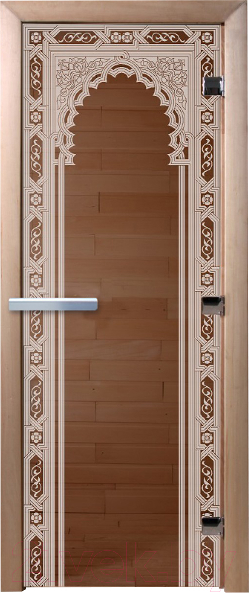 Стеклянная дверь для бани/сауны Doorwood Восточная арка 70x190 / DW00079