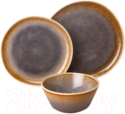 Набор столовой посуды Lefard 191-306 (коричневый)