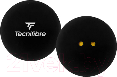 Набор мячей для сквоша Tecnifibre Double Yellow Dot / 54BASQDOUB (2шт)