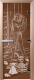 Стеклянная дверь для бани/сауны Doorwood Дженифер 70x190 / DW00087 (бронза) - 
