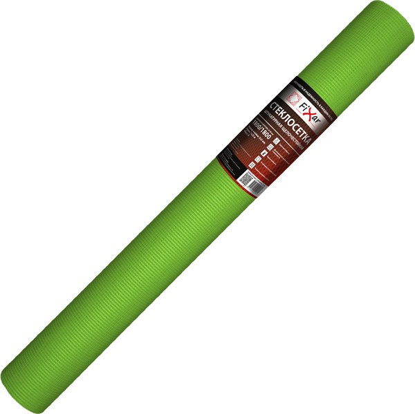 Стеклосетка Fixar Штукатурная CCШ-160 5x5мм / FIX-0003/25 (1x25м, ультразеленый)