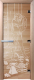 Стеклянная дверь для бани/сауны Doorwood Дженифер 80x200 / DW00978 (прозрачный) - 