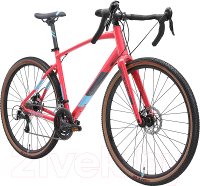 Велосипед STARK Gravel 700.5 D 2024 (18, красный/синий/голубой)