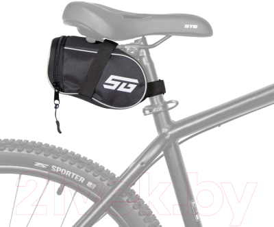 Сумка велосипедная STG FB-004 / Х113125 (черный/серый)