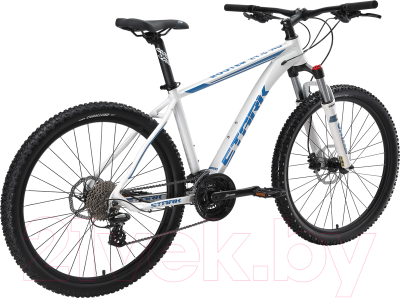 Велосипед STARK Router 27.3 HD 2024 (16, белый металлик/синий)