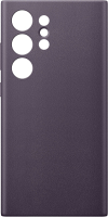 Чехол-накладка Samsung Vegan Leather для Galaxy S24 Ultra / GP-FPS928HCAVR (темно-фиолетовый) - 