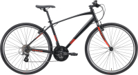 Велосипед STARK Terros 28.3 V 2024 (16, черный матовый металлик/оранжевый/черный) - 