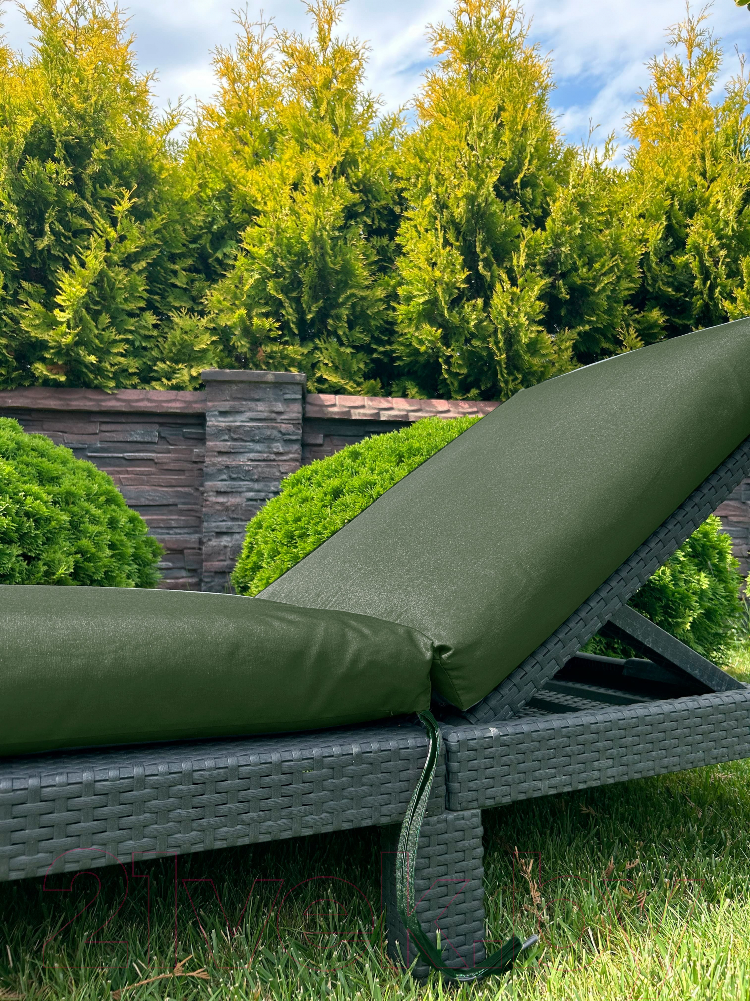 Подушка для садовой мебели Loon Гарди 190x60 / PS.G.190x60-9 (темно-зеленый) — фото 4