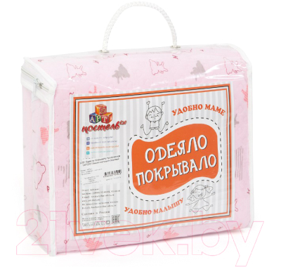 Покрывало АртПостель Мишки-малышки 2280 (100x140, розовый)