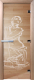 Стеклянная дверь для бани/сауны Doorwood Искушение 80x200 / DW01048 (прозрачный) - 