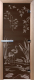 Стеклянная дверь для бани/сауны Doorwood Камышовый рай 70x190 / DW03391 (графит) - 