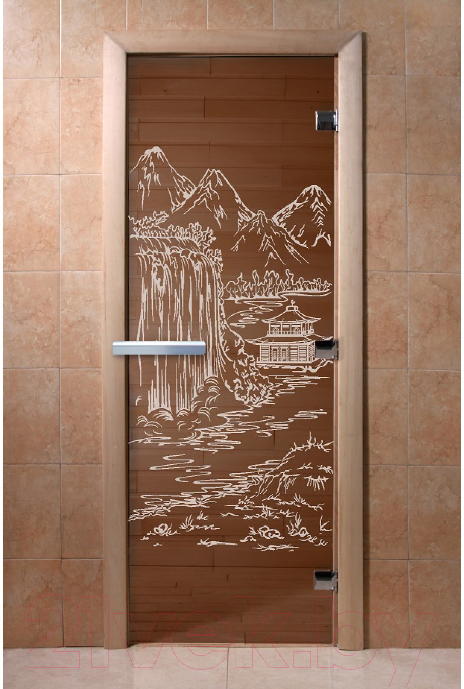 Стеклянная дверь для бани/сауны Doorwood Китай 70x190 / DW01258