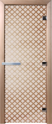 Стеклянная дверь для бани/сауны Doorwood Мираж 70x190 / DW00107