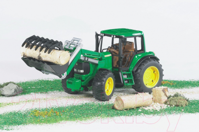 Трактор игрушечный Bruder John Deere 6920 с погрузчиком / 02-052