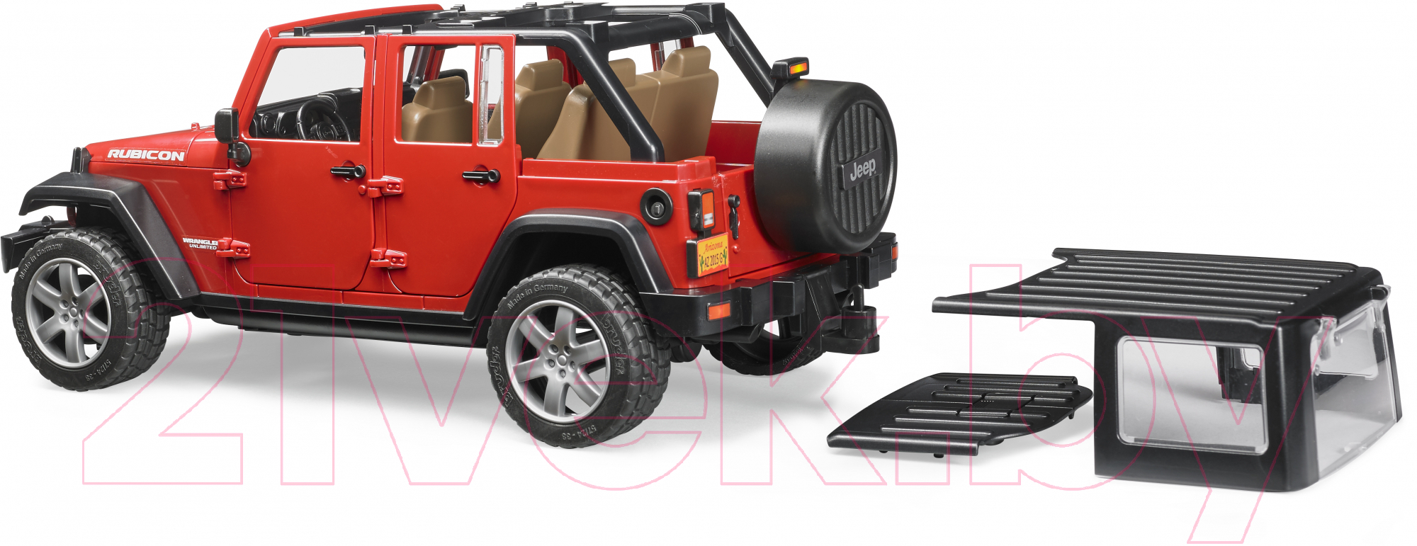 Автомобиль игрушечный Bruder Jeep Wrangler Unlimited Rubicon / 02-525