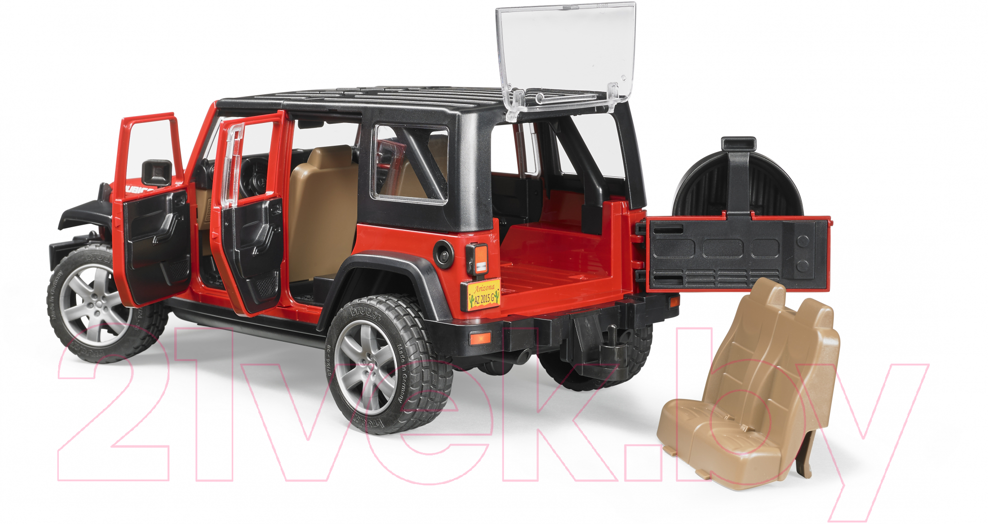 Автомобиль игрушечный Bruder Jeep Wrangler Unlimited Rubicon / 02-525