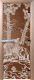 Стеклянная дверь для бани/сауны Doorwood Мишки 80x200 / DW00933 (бронза) - 