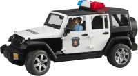 Автомобиль игрушечный Bruder Jeep Wrangler Unlimited Rubicon Полиция с фигуркой / 02-526 - 