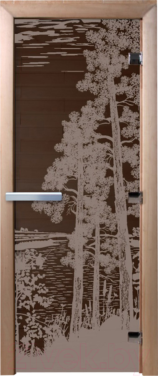 Стеклянная дверь для бани/сауны Doorwood Рассвет 70x180 / DW03590