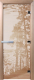 Стеклянная дверь для бани/сауны Doorwood Рассвет 70x190 / DW01273 (сатин) - 