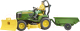 Трактор игрушечный Bruder John Deere с прицепом и фигуркой / 62-104 - 