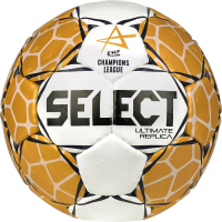 Гандбольный мяч Select Ultimate Replica v23 / 1670850900 (размер 1, белый/золото) - 