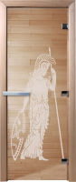 Стеклянная дверь для бани/сауны Doorwood Рим 70x190 / DW01316 (прозрачный) - 