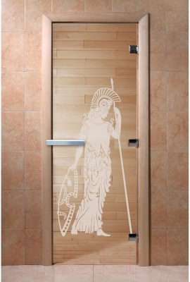 Стеклянная дверь для бани/сауны Doorwood Рим 70x190 / DW01316 (прозрачный)