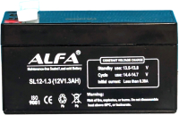 Батарея для ИБП ALFA battery SL12-1.3 (12V-1.3Ah) - 