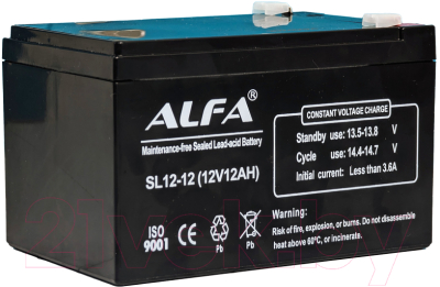 Батарея для ИБП ALFA battery SL12-12 (12V-12Ah)