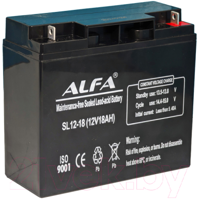 Батарея для ИБП ALFA battery SL12-18 (12V-18Ah)