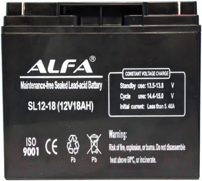 Батарея для ИБП ALFA battery SL12-18 (12V-18Ah)