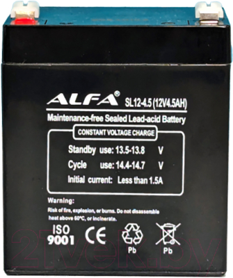 Батарея для ИБП ALFA battery SL12-4.5 (12V-4.5Ah)