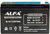Батарея для ИБП ALFA battery SL12-7 (12V-7Ah) - 