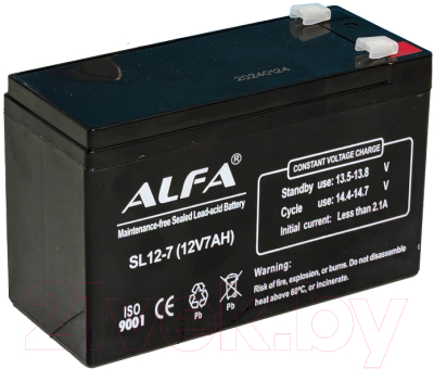 Батарея для ИБП ALFA battery SL12-7 (12V-7Ah)