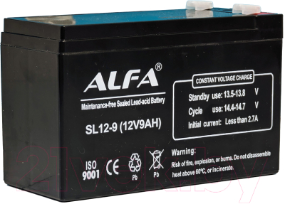 Батарея для ИБП ALFA battery SL12-9 (12V-9Ah)