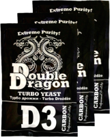 Дрожжи Double Dragon D3 Carbon Turbo (3x123г) - 