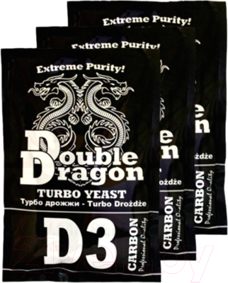 Дрожжи Double Dragon D3 Carbon Turbo (3x123г)